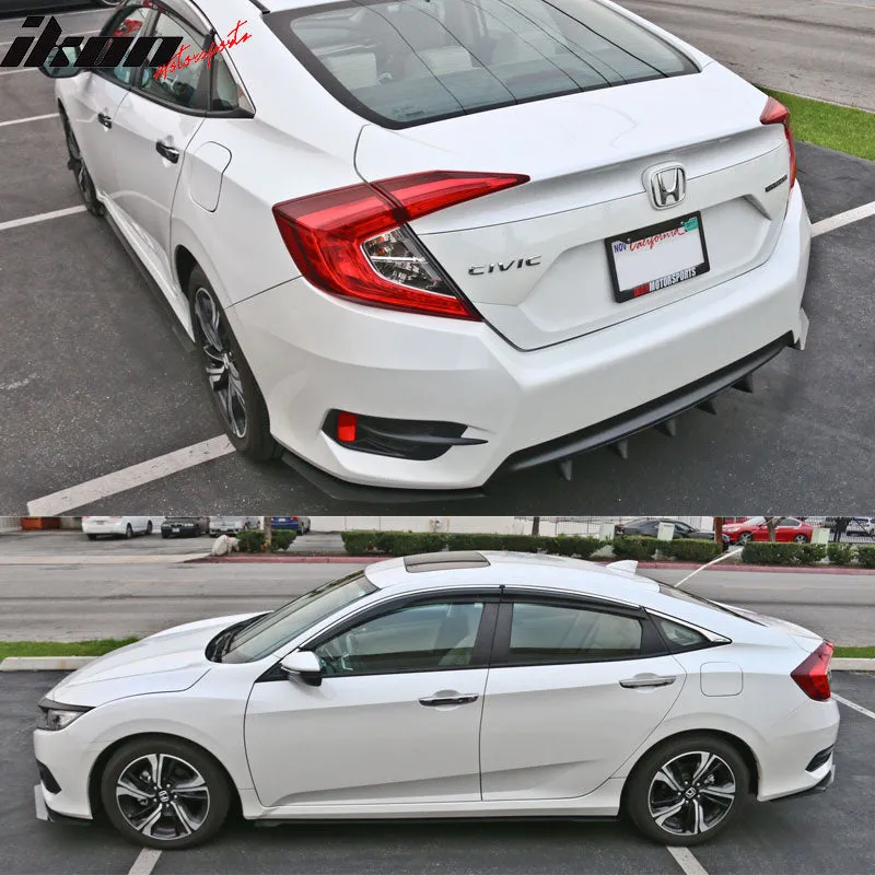 2016-2018 Honda Civic Sedan IKON Front Rear Bumper Lip Side Skirts