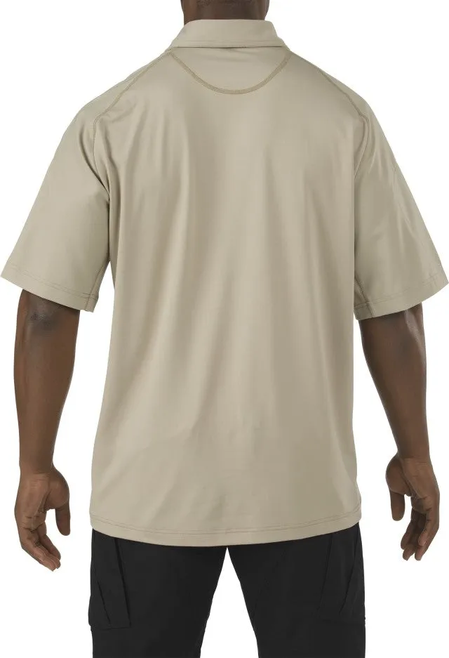 5-11 Men&#39;s Tactical 41018-160 Ss Rapid Performnce Beige Polo Short Sleeve