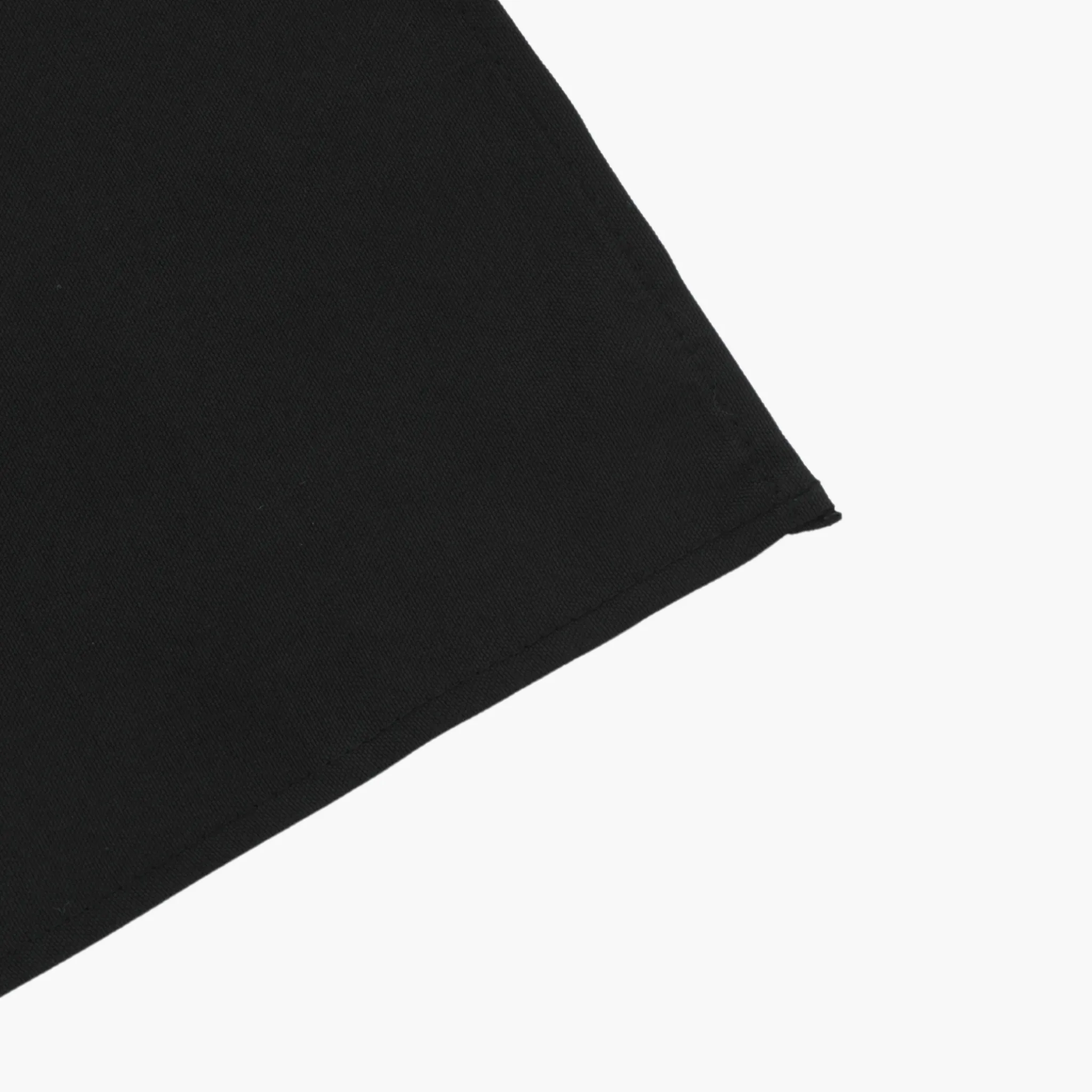 90"x156" Rectangular Polyester Tablecloth (Square Corners) - Black