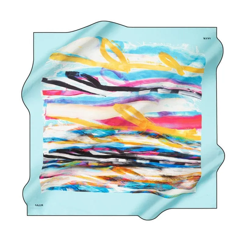 Aker Brushstroke Women Silk Scarf No. 21