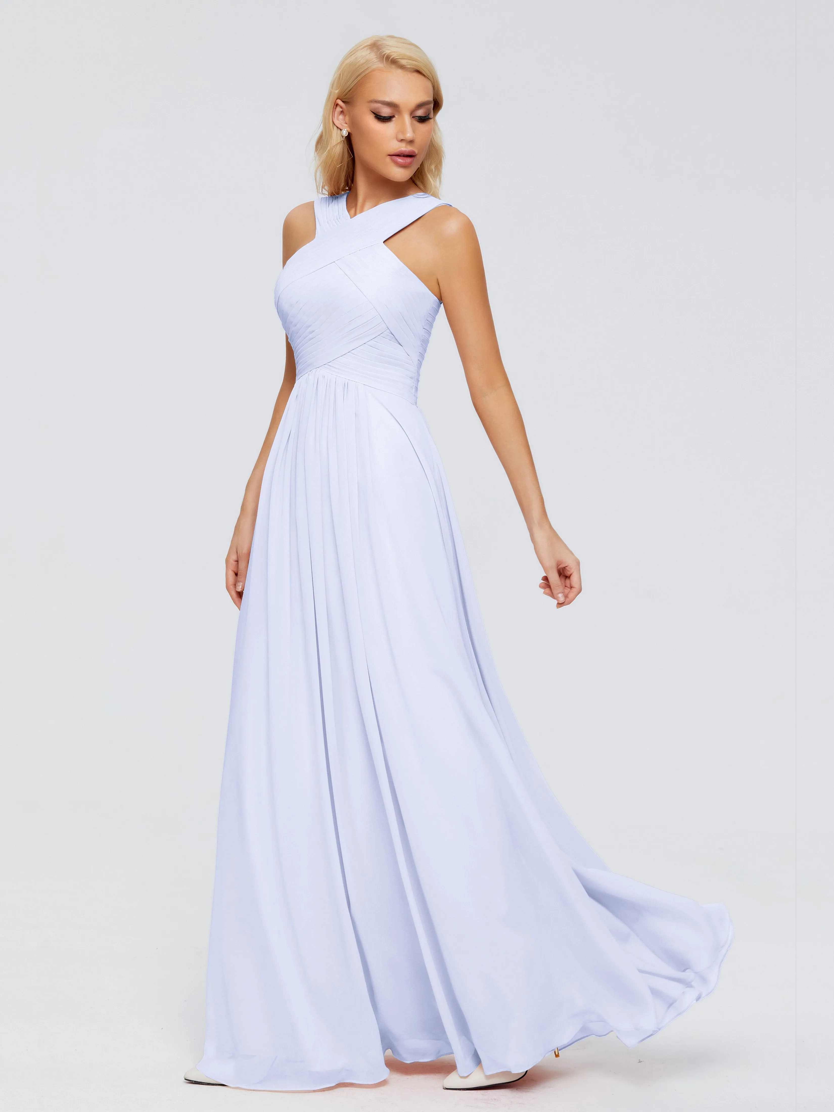 Aliyah Charming A-line Straps Chiffon Bridesmaid Dresses