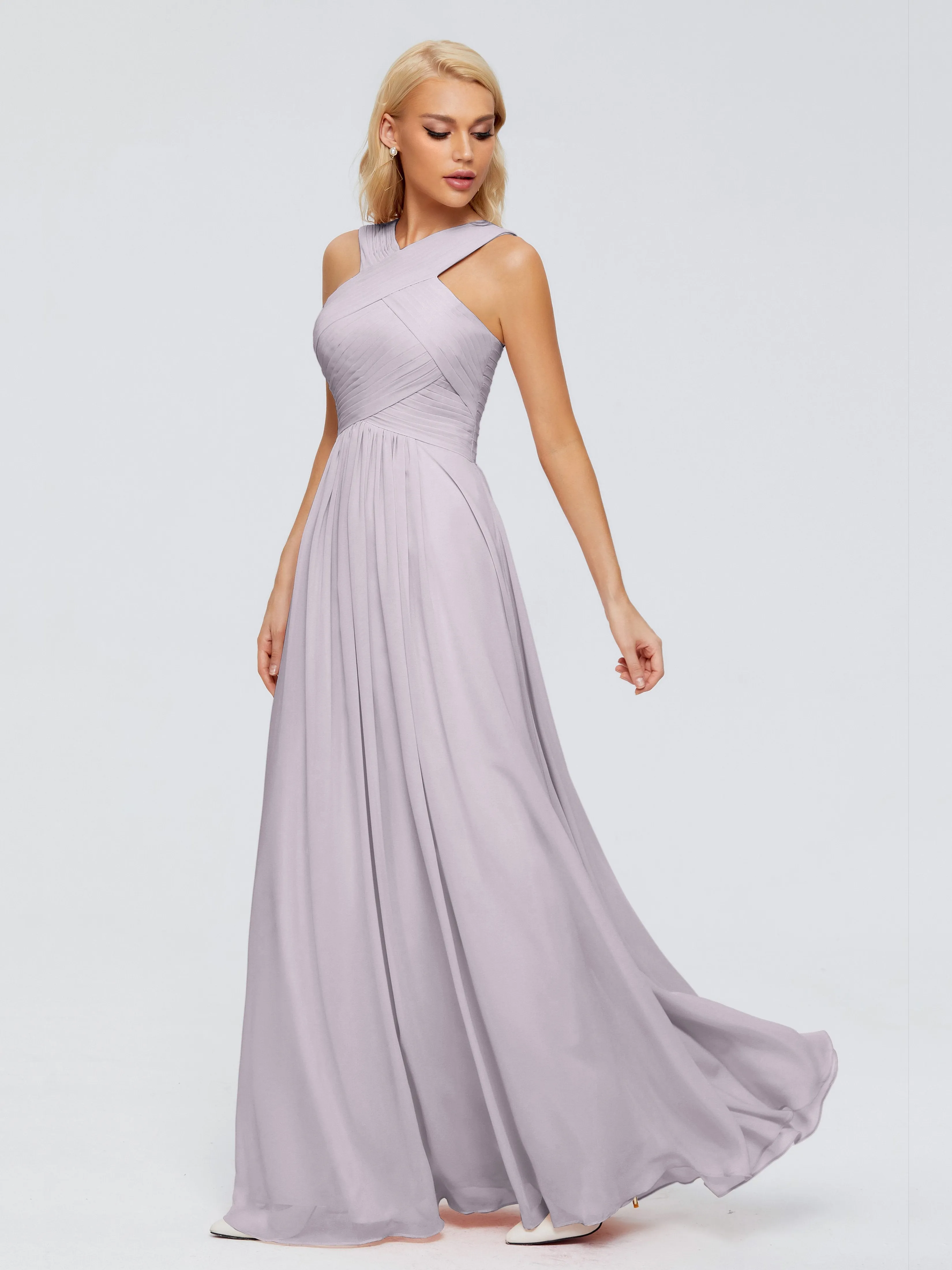 Aliyah Charming A-line Straps Chiffon Bridesmaid Dresses