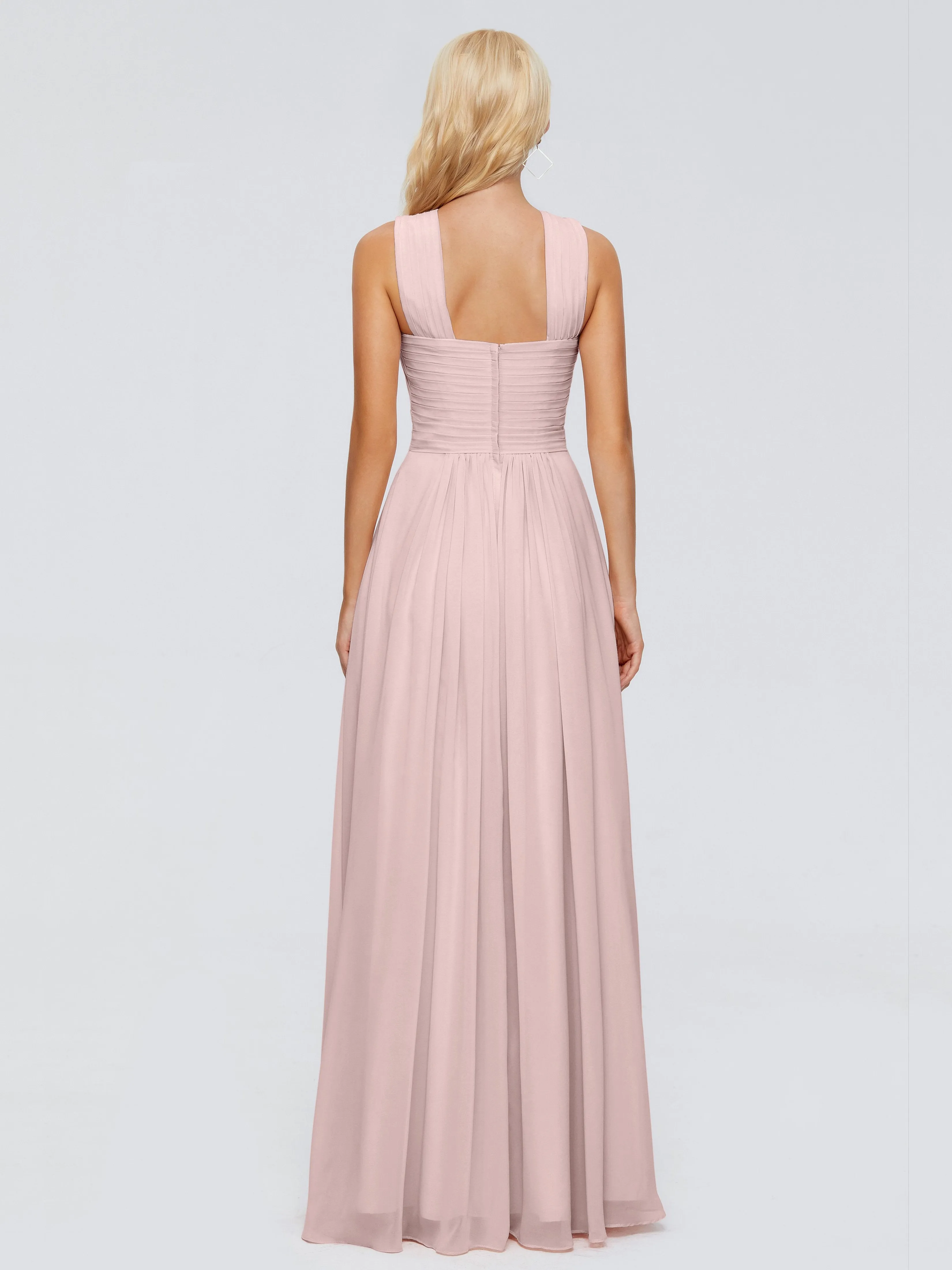 Aliyah Charming A-line Straps Chiffon Bridesmaid Dresses