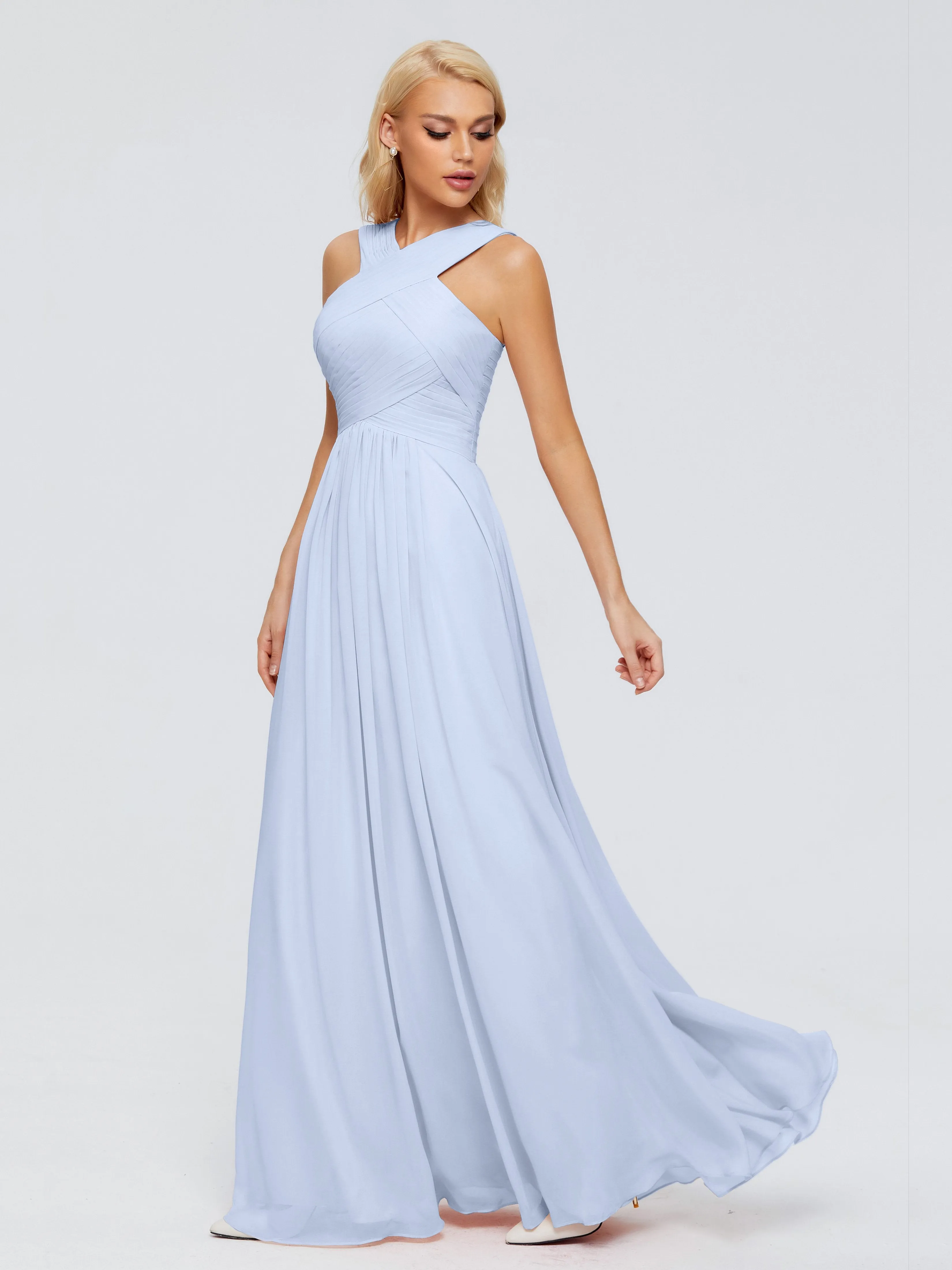 Aliyah Charming A-line Straps Chiffon Bridesmaid Dresses