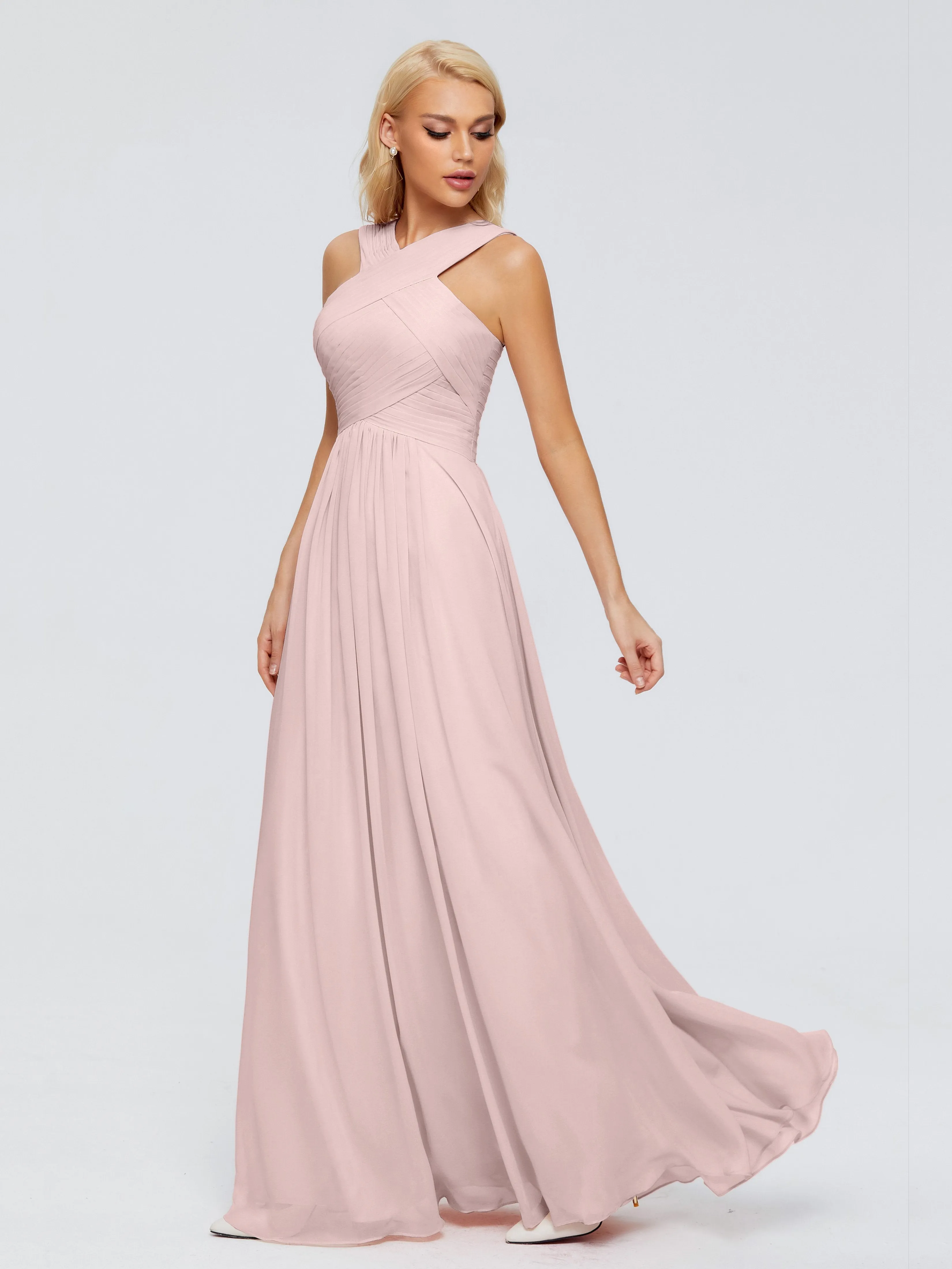 Aliyah Charming A-line Straps Chiffon Bridesmaid Dresses