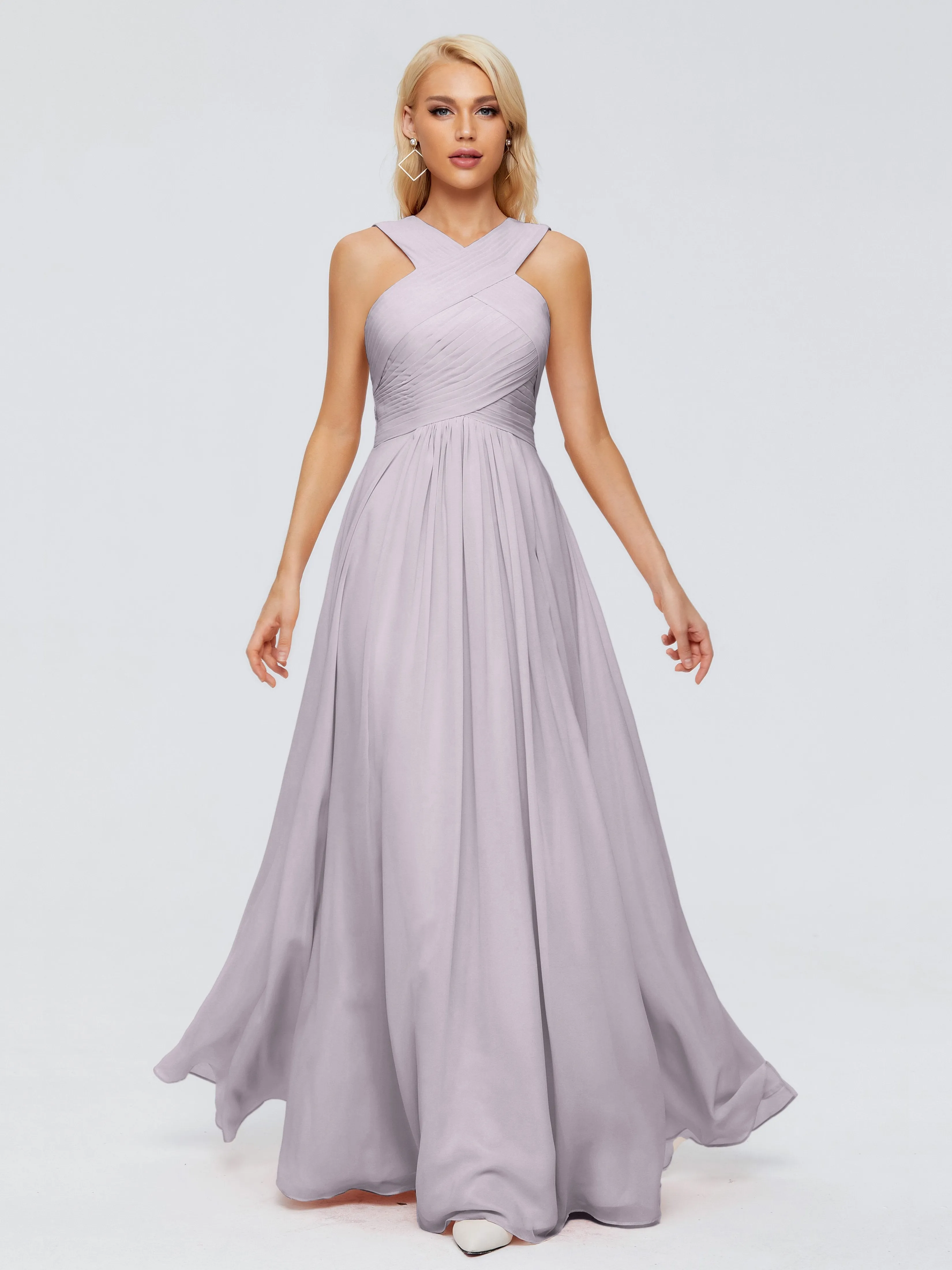 Aliyah Charming A-line Straps Chiffon Bridesmaid Dresses