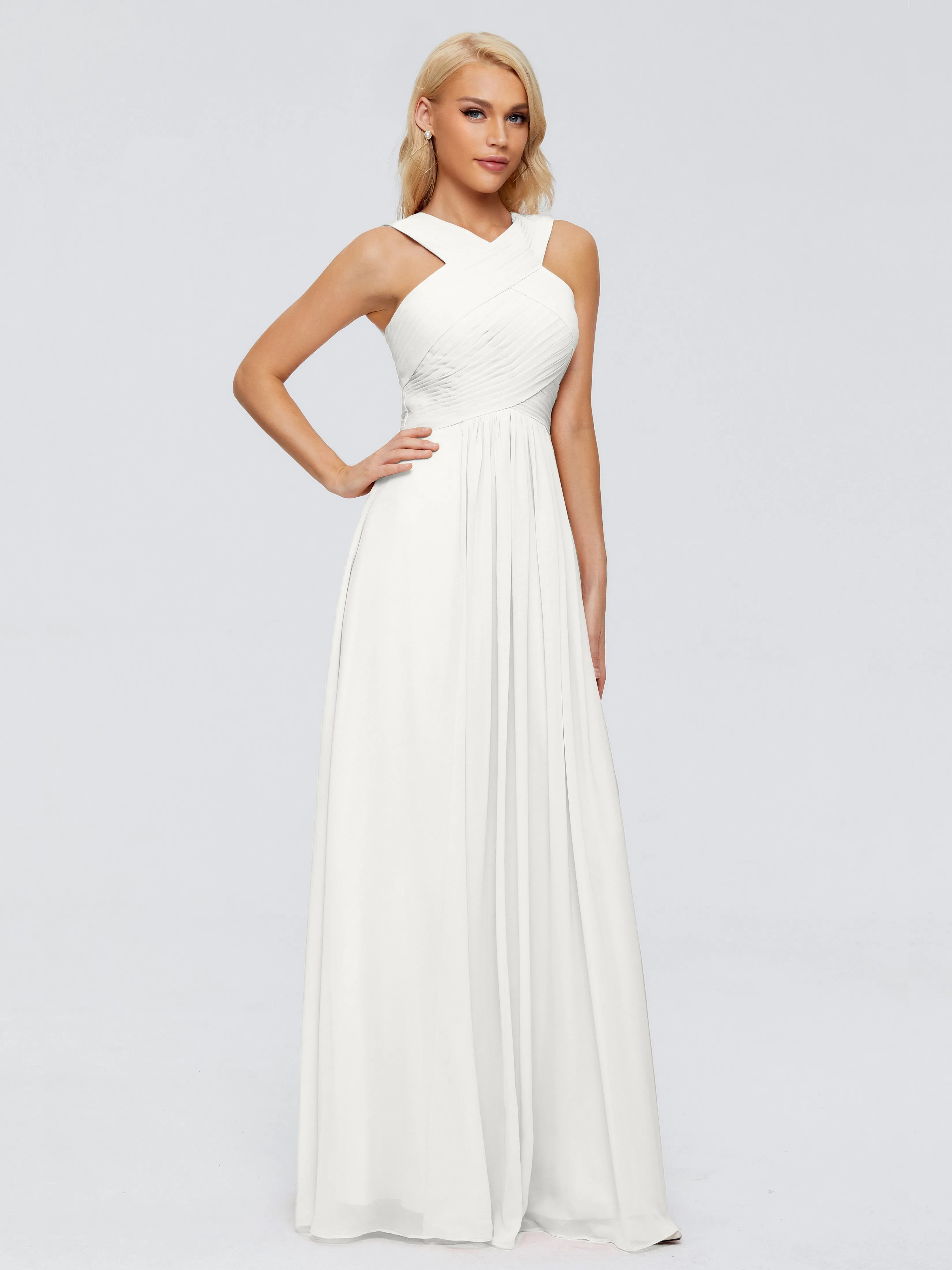 Aliyah Charming A-line Straps Chiffon Bridesmaid Dresses