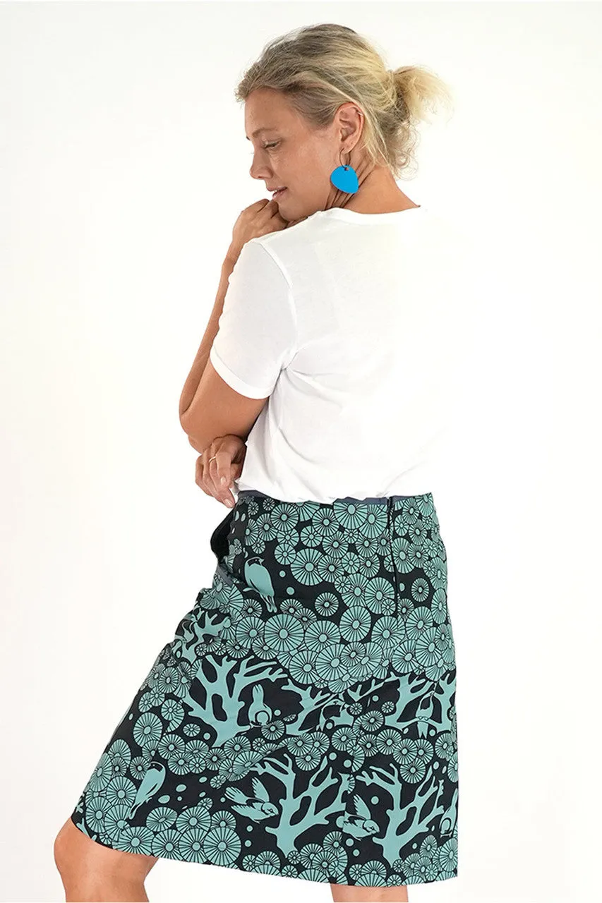 Avril Skirt Short Mikko in Ink Sea