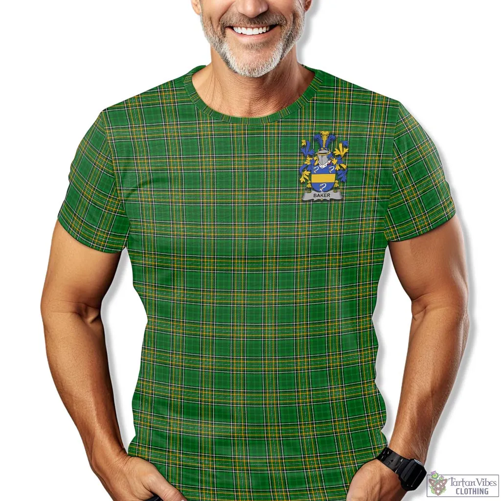 Baker Irish Clan Tartan T-Shirt with Family Seal