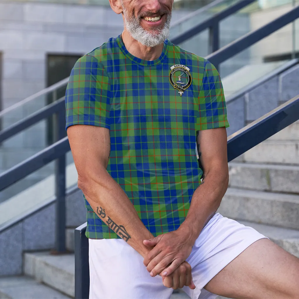 Barclay Hunting Ancient Tartan T-Shirt with Family Crest