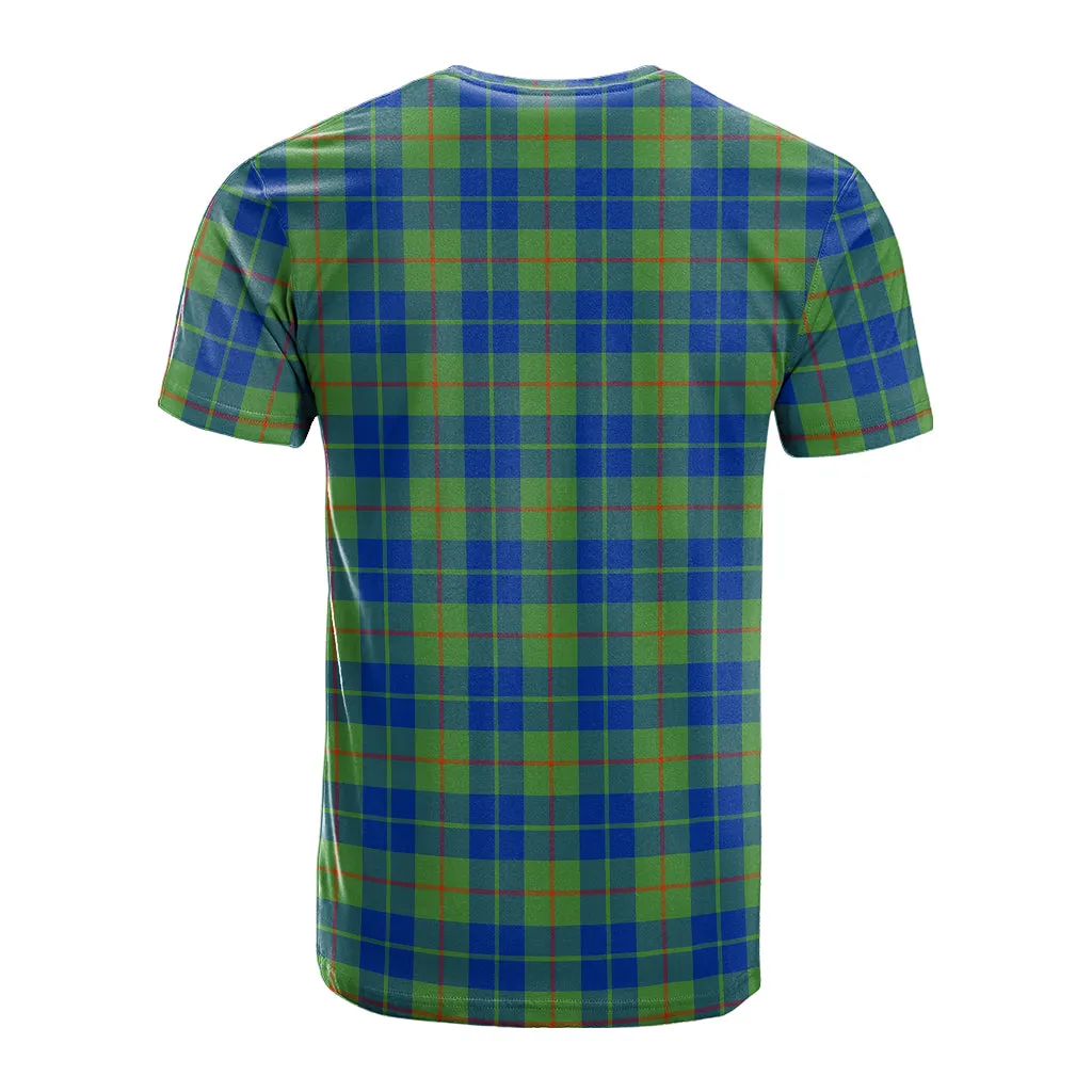 Barclay Hunting Ancient Tartan T-Shirt with Family Crest