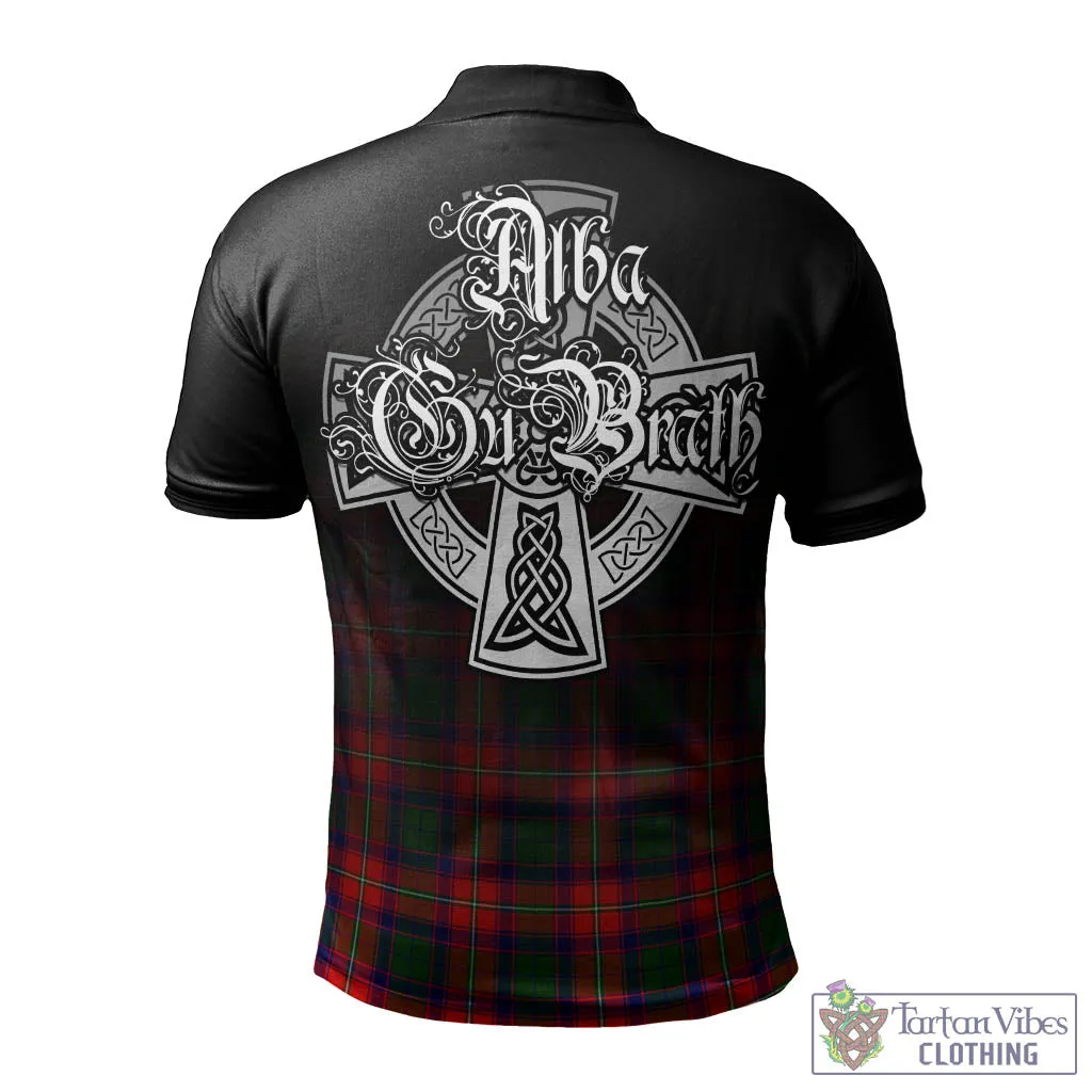 Belshes Tartan Polo Shirt Featuring Alba Gu Brath Family Crest Celtic Inspired