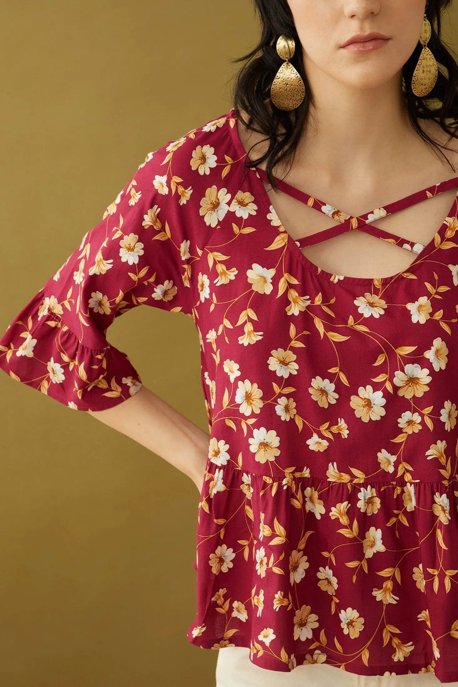 Bethany Floral Top