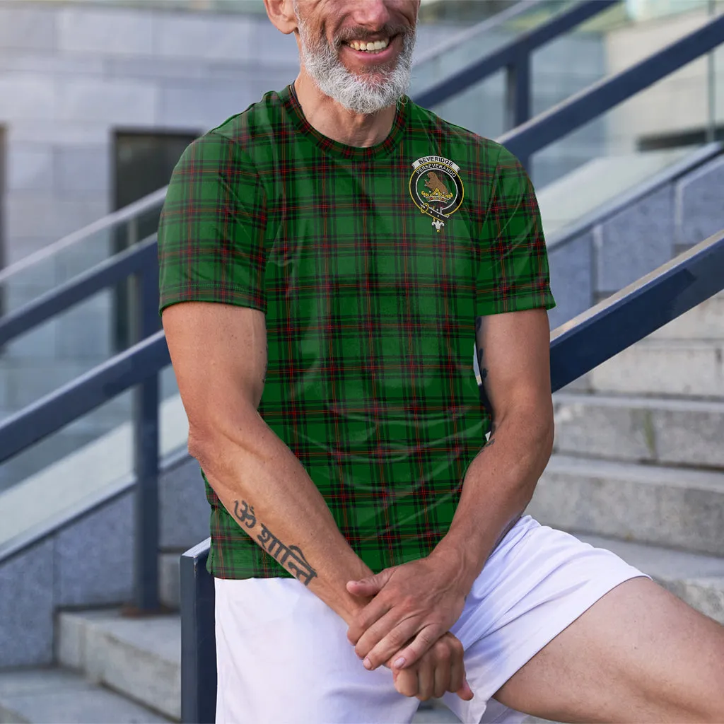 Beveridge Tartan T-Shirt with Family Crest