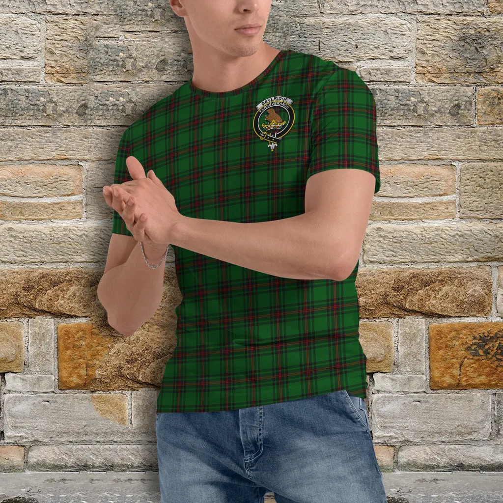 Beveridge Tartan T-Shirt with Family Crest