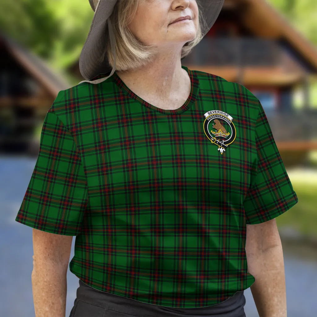 Beveridge Tartan T-Shirt with Family Crest