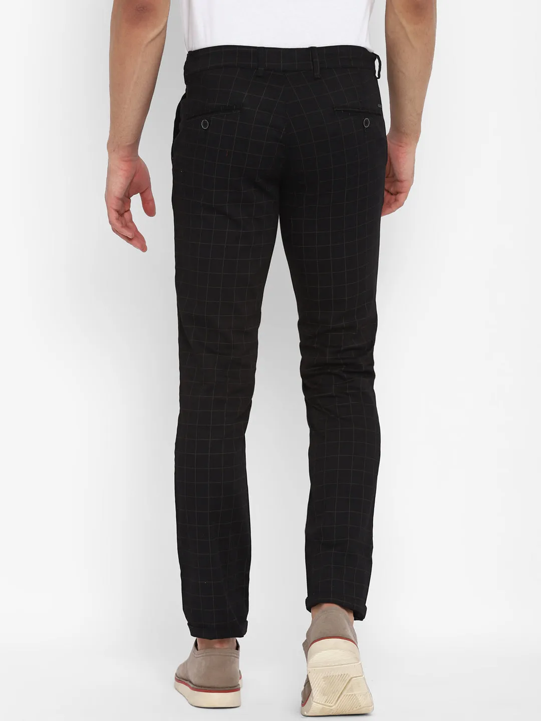 Black Checked Ultra Slim Fit Trouser