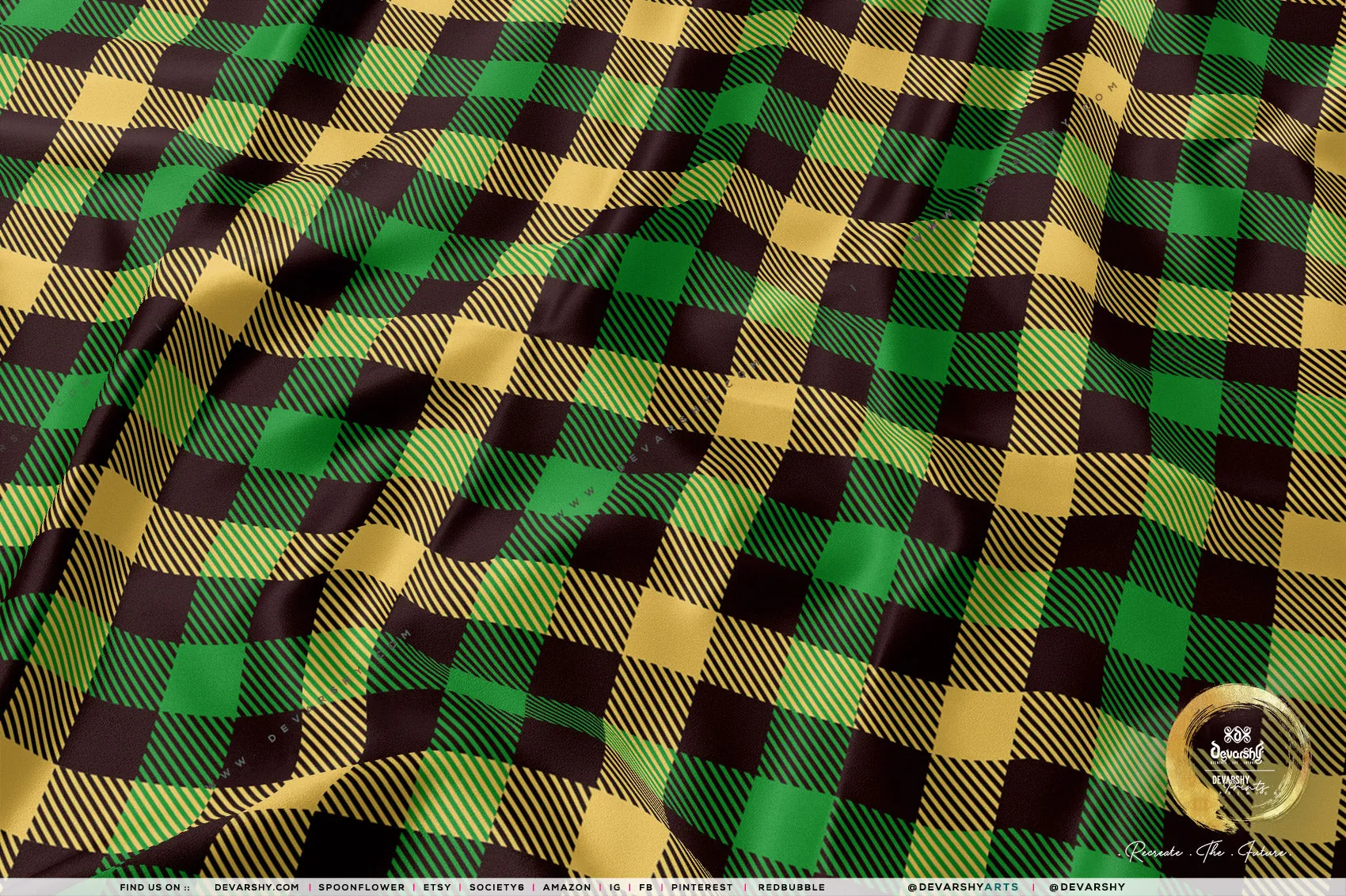 Buffalo Check Apparel Fabric 3Meters , 6 Designs | 8 Fabrics Option | Plaid Fabric By the Yard | 037