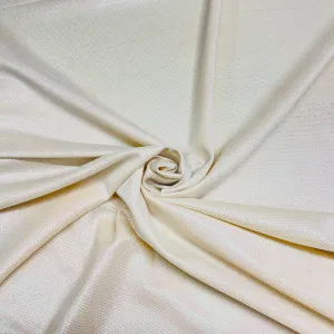 Cream Imorted Lurex Knitted Net Fabric