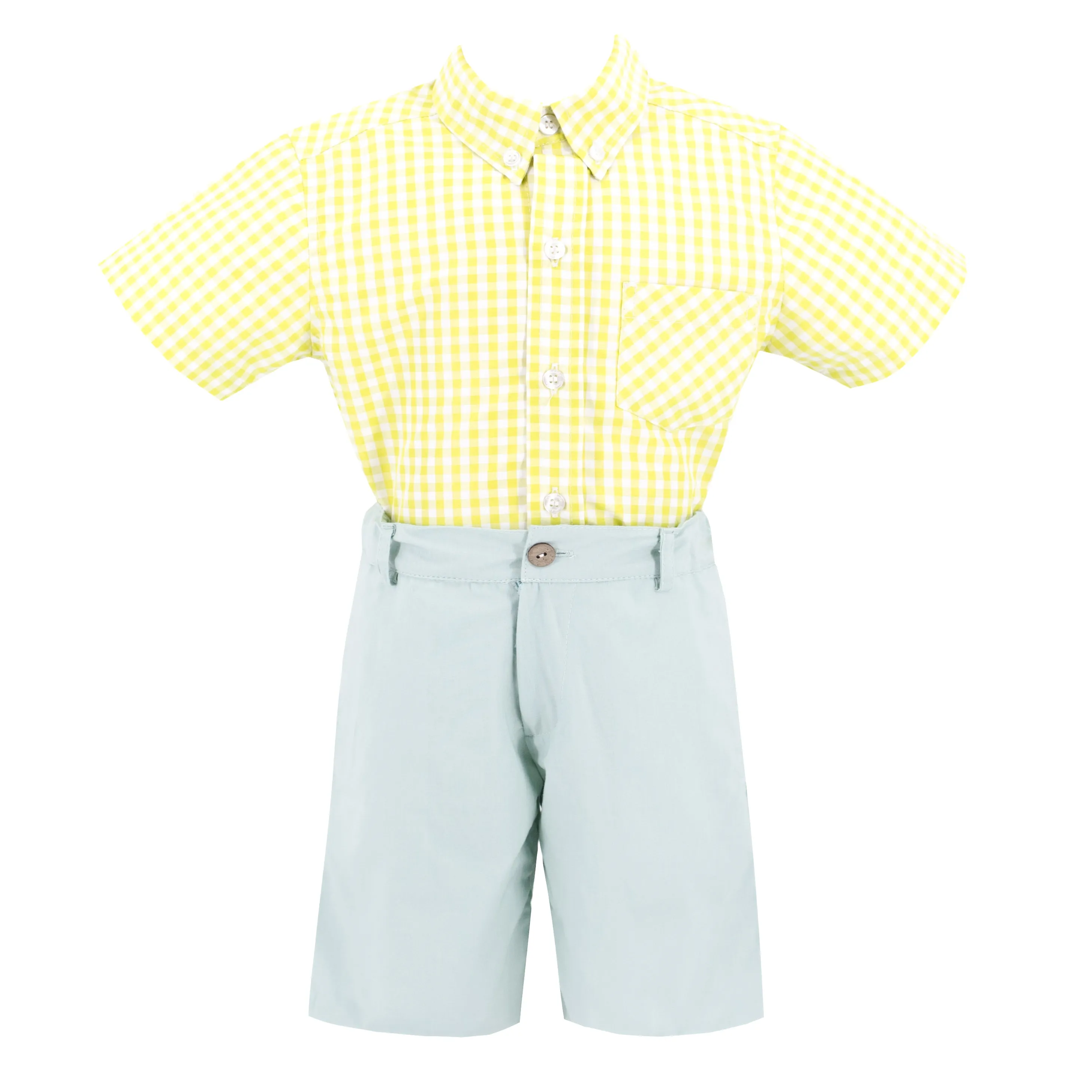 David Boy Button Down/Short Set