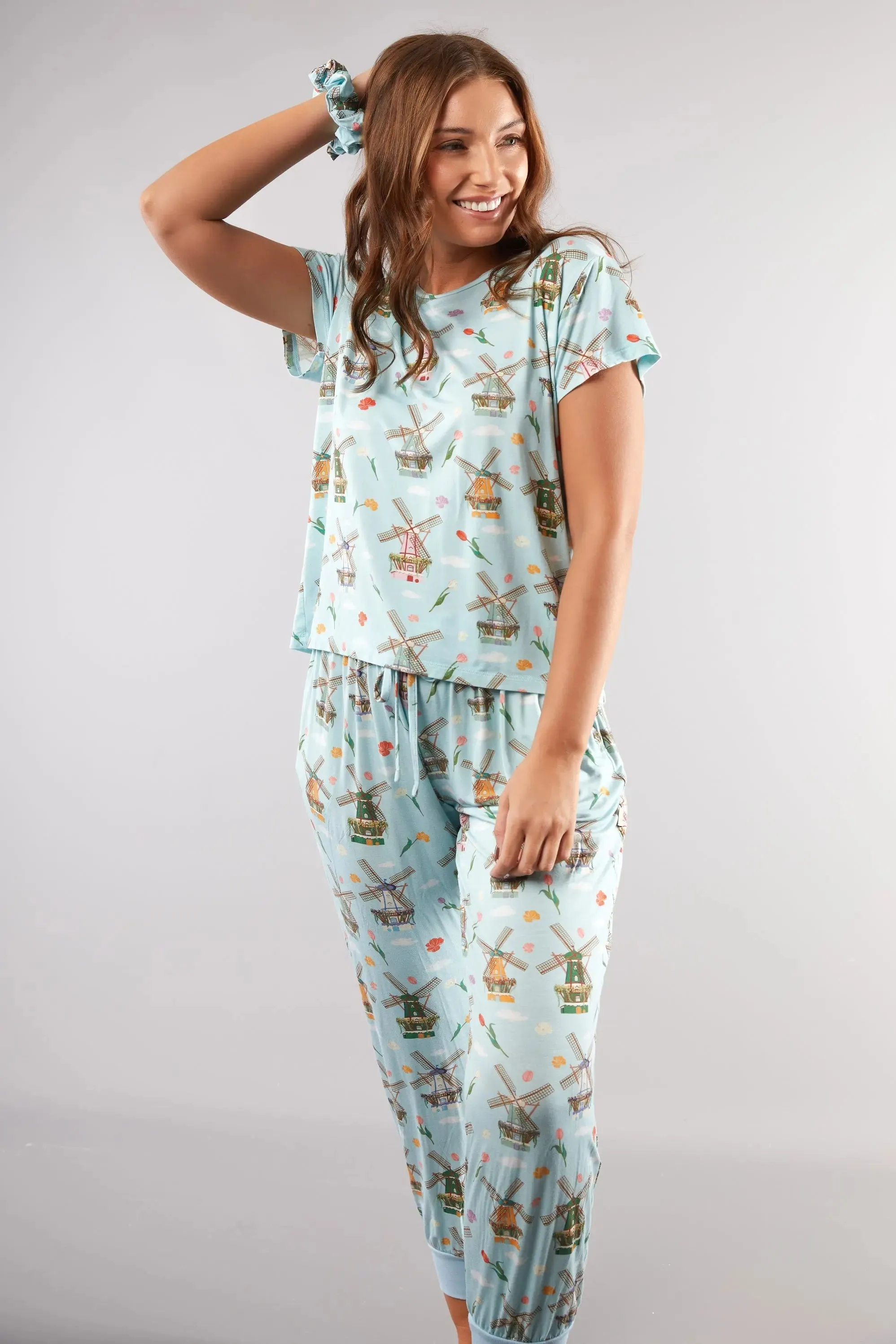 Dutch Windmills T-Shirt Pyjama Trouser Set