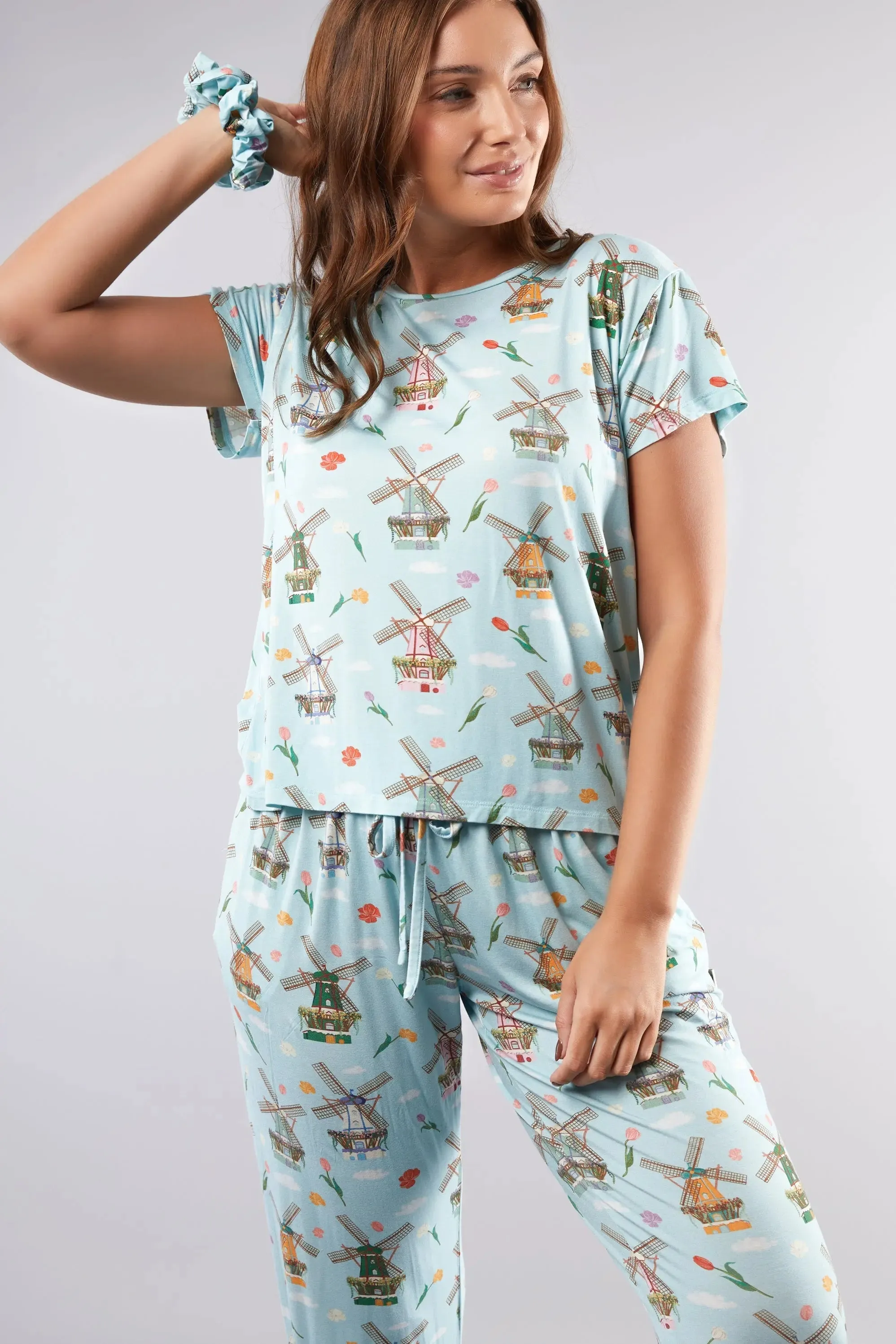 Dutch Windmills T-Shirt Pyjama Trouser Set