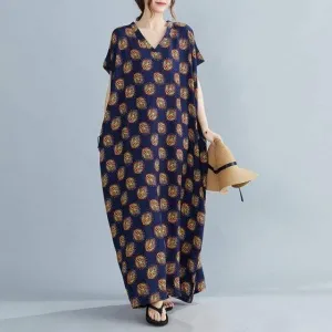 Eclectic Feathers Kaftan Dress