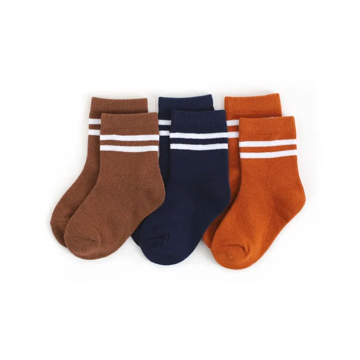 Game Day Striped Midi Sock 3-pack