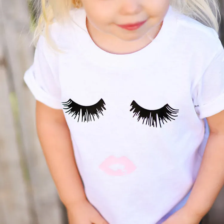 Girly Eyelashes Tshirt