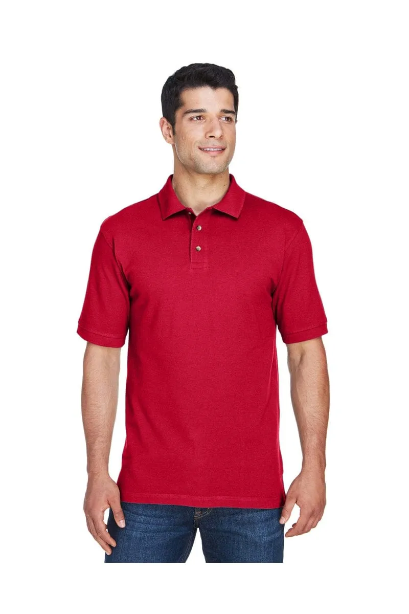 Harriton M200T: Men's Tall 6 oz. Ringspun Cotton Pique Short-Sleeve Polo