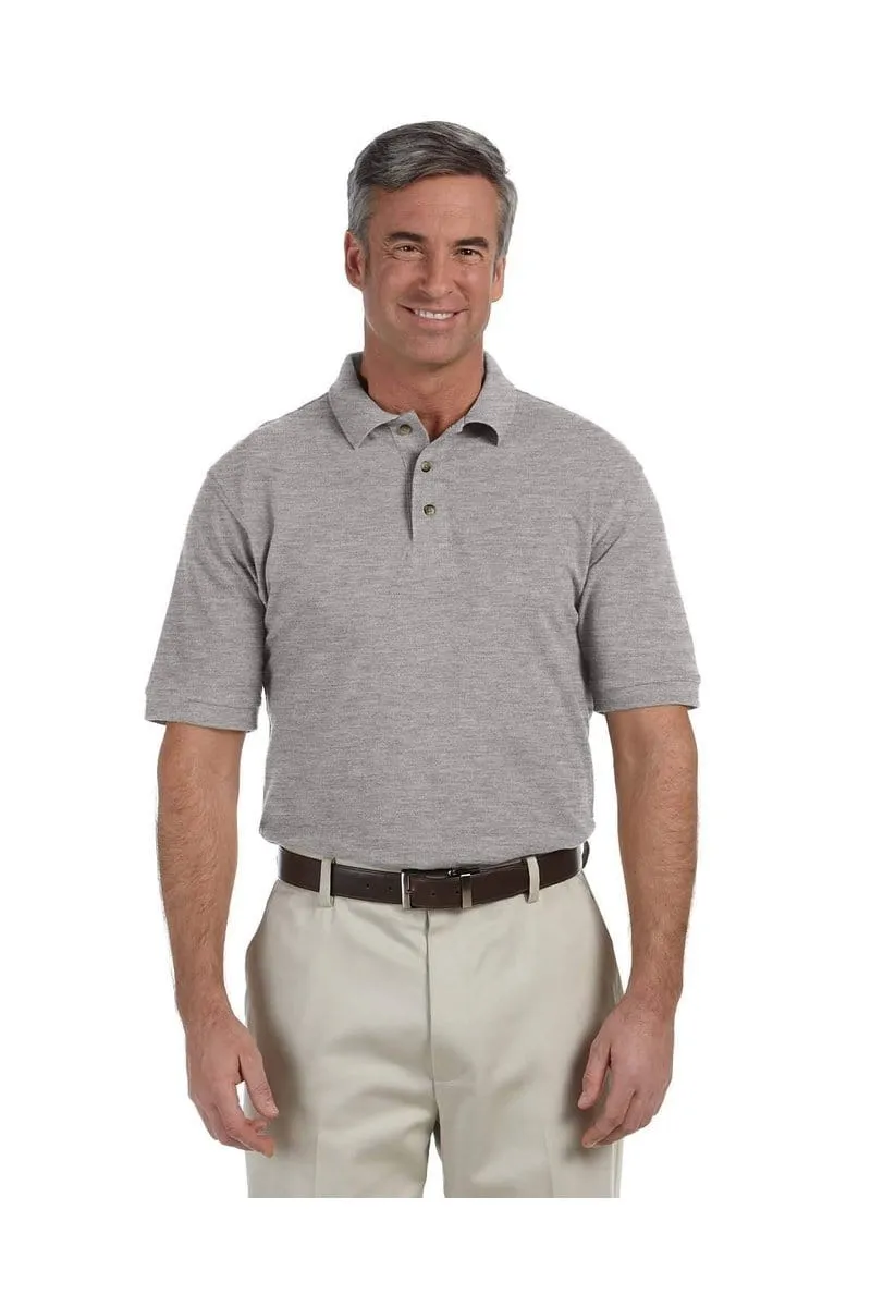 Harriton M200T: Men's Tall 6 oz. Ringspun Cotton Pique Short-Sleeve Polo