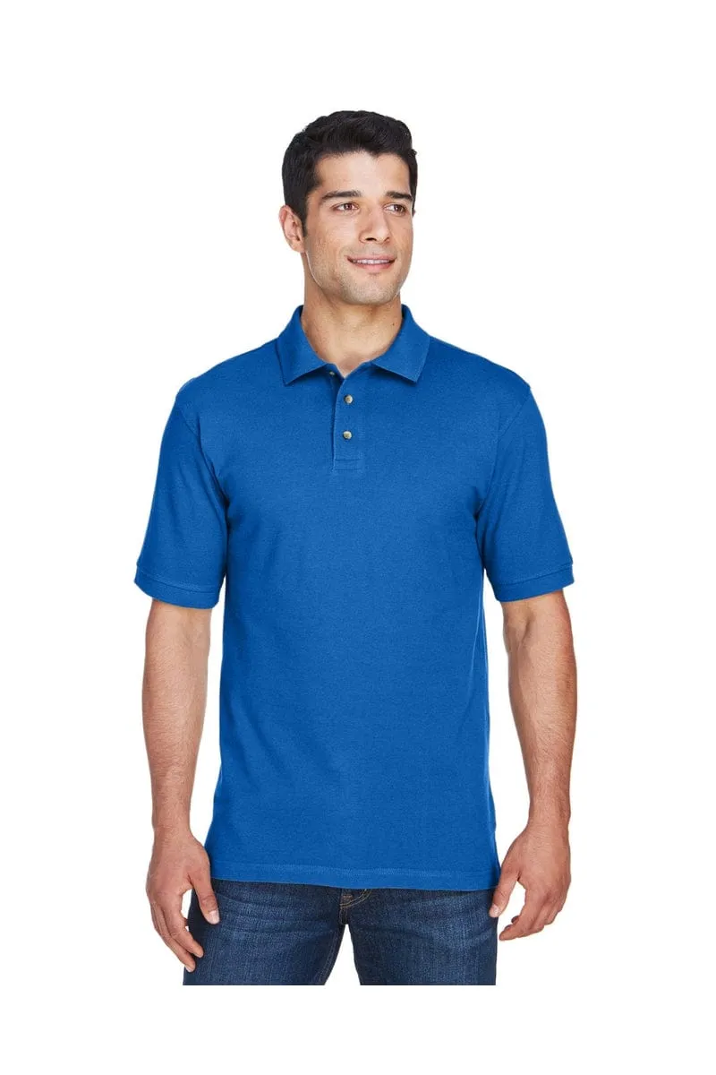 Harriton M200T: Men's Tall 6 oz. Ringspun Cotton Pique Short-Sleeve Polo