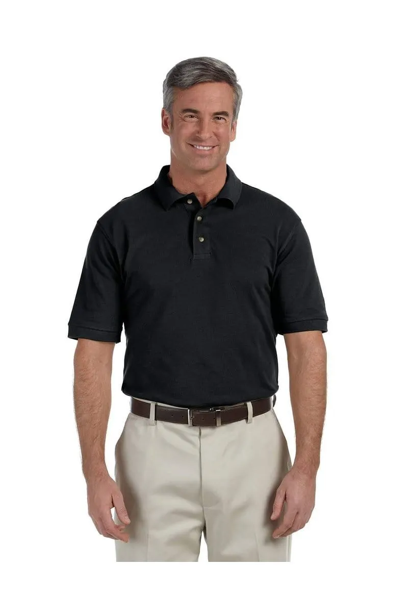 Harriton M200T: Men's Tall 6 oz. Ringspun Cotton Pique Short-Sleeve Polo