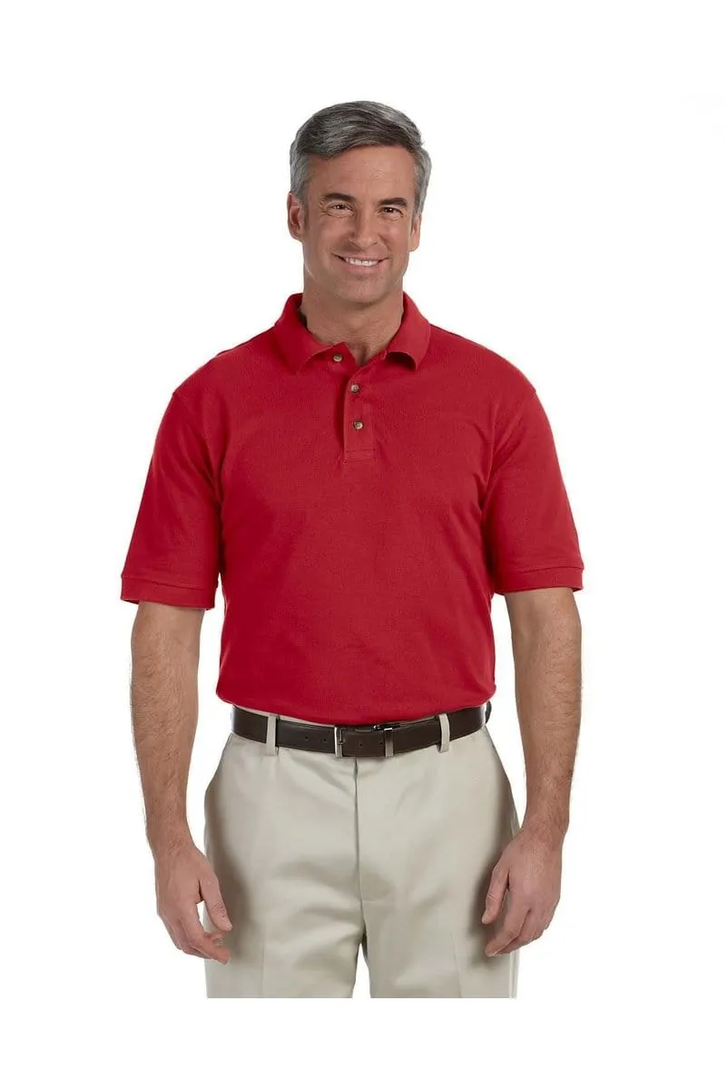 Harriton M200T: Men's Tall 6 oz. Ringspun Cotton Pique Short-Sleeve Polo