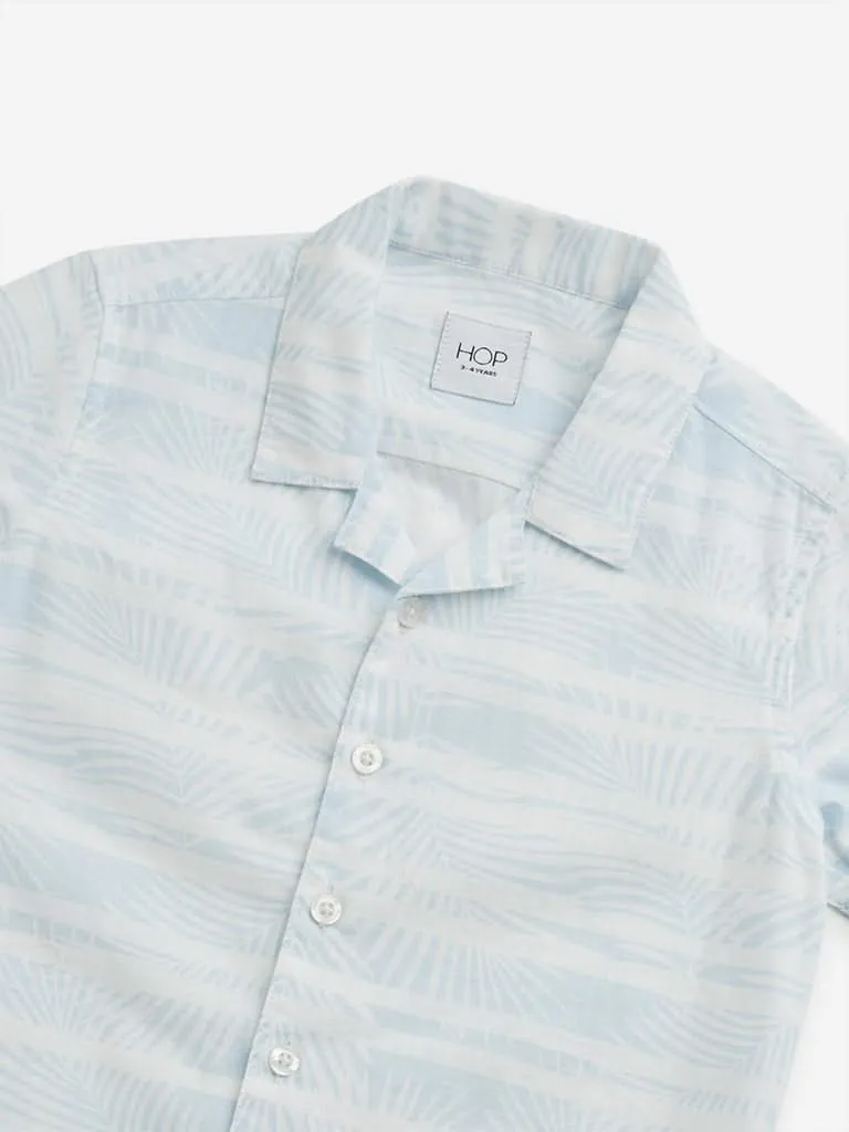 HOP Kids Light Blue Stripe Pattern Shirt