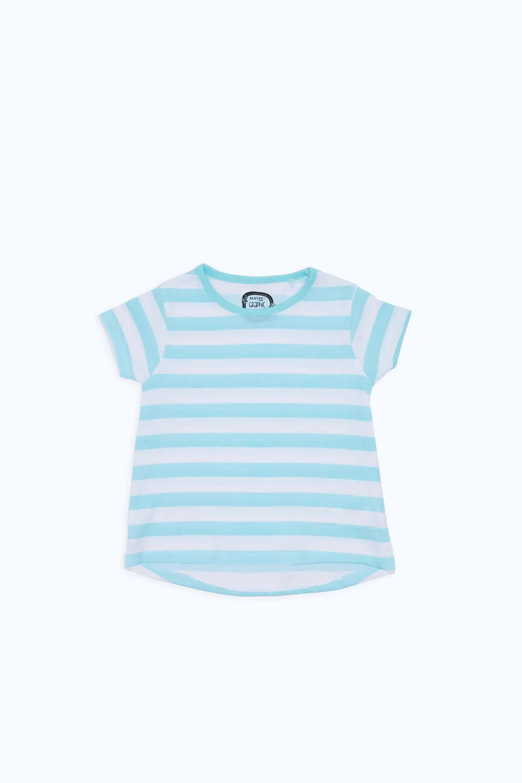 Infant Girls Blue Striped T-Shirt