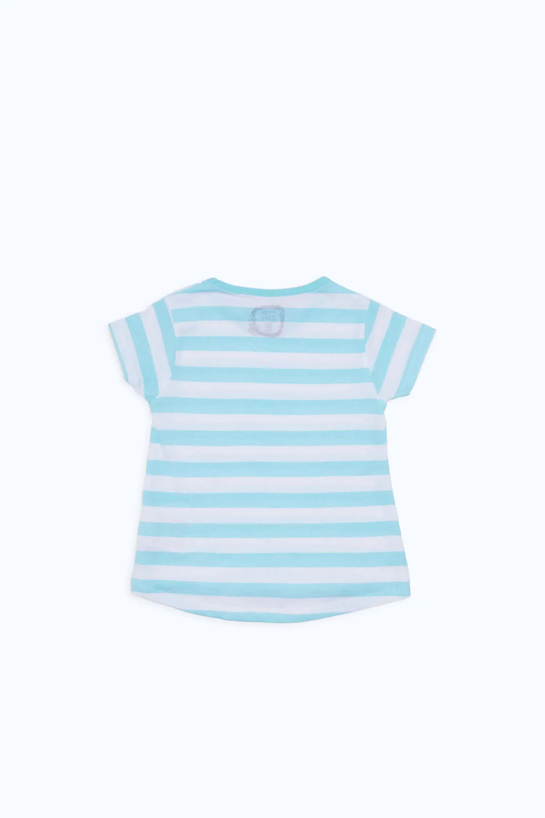 Infant Girls Blue Striped T-Shirt