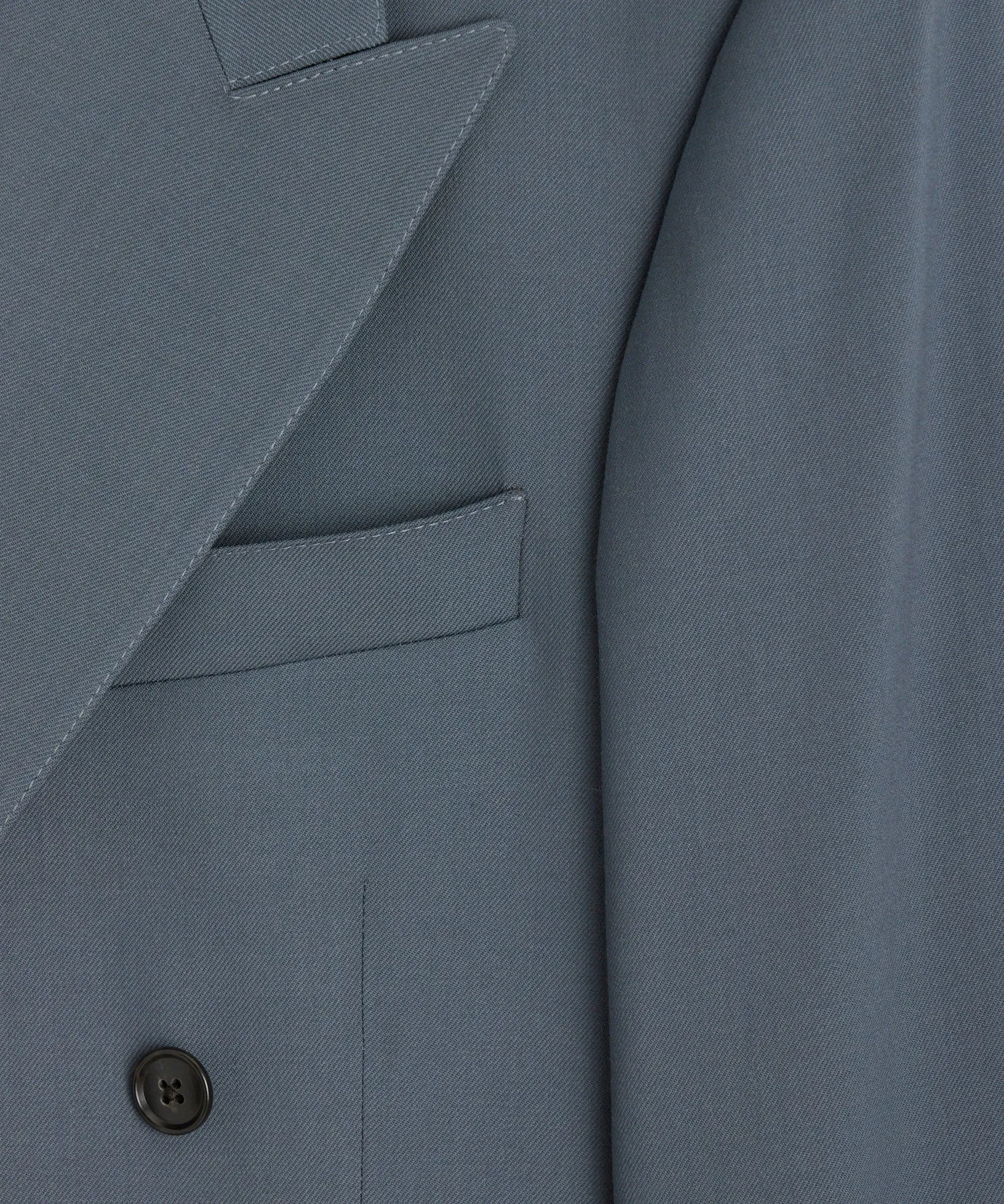 Italian Gabardine Wythe Suit in Steel Blue