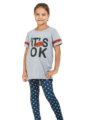 It's OK Hi-Lo Top and Legging Set by Kids Couture