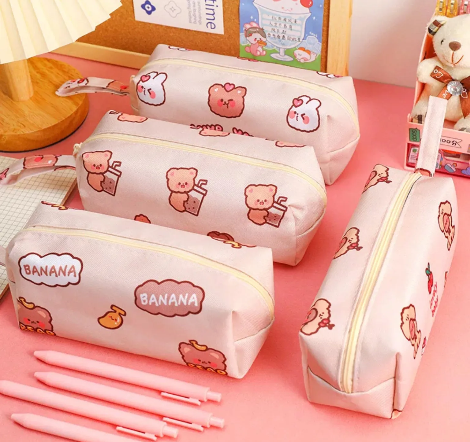 Kawaii Bear Pencil Cases