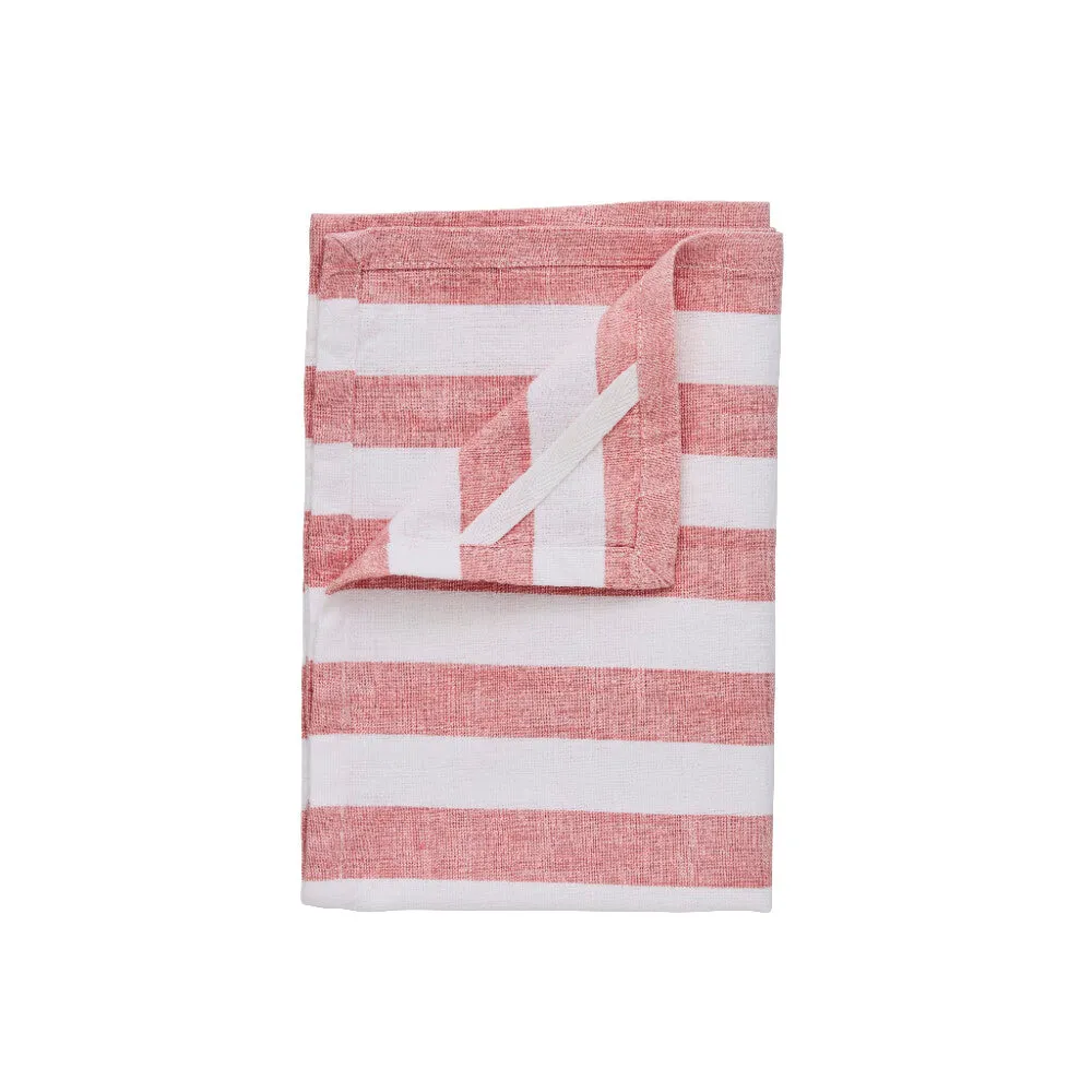 Olivia tea towel 70x50 cm. red striped