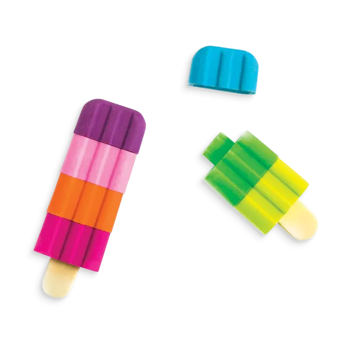 Ooly icy pops scented puzzle erasers