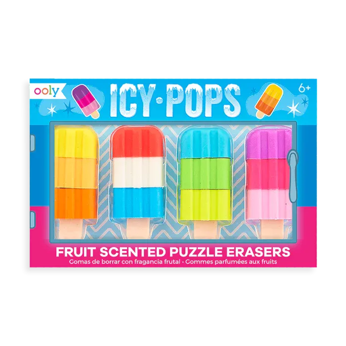 Ooly icy pops scented puzzle erasers