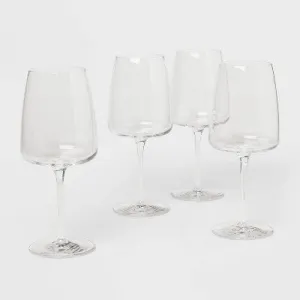 Open Box - 4pk Simsbury Wine Glasses White - Threshold