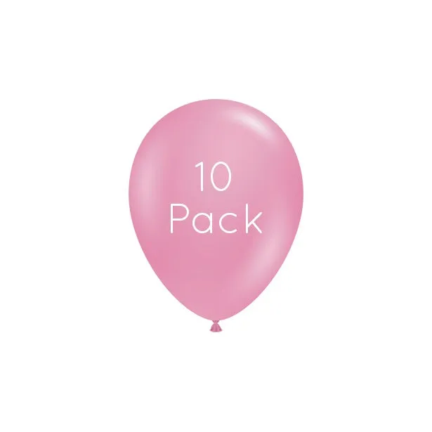 Pink Mini Balloons - 10 Pkt