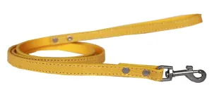 Plain Croc Leash Yellow 1-2'' Wide X 4' Long