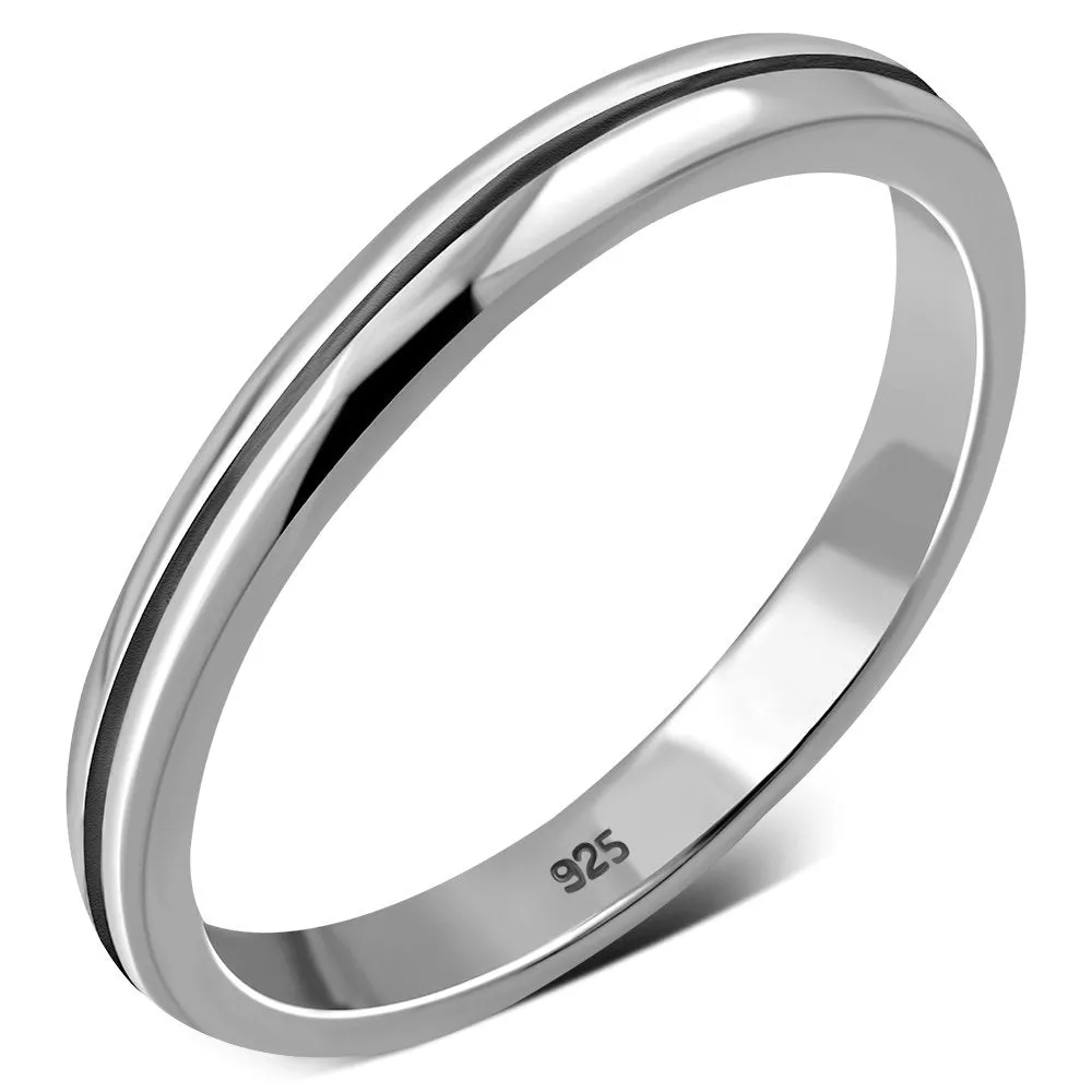 Plain Simple Silver Band Ring