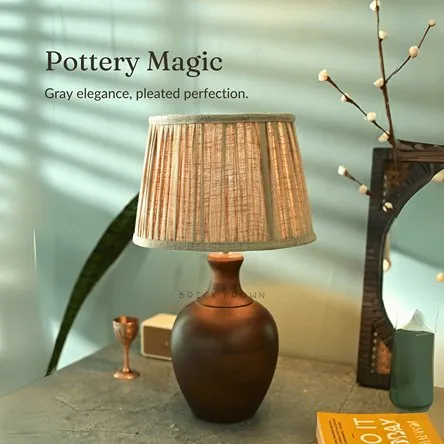 Potra Night Lamp | Handcrafted Mango Wood Table Lamp