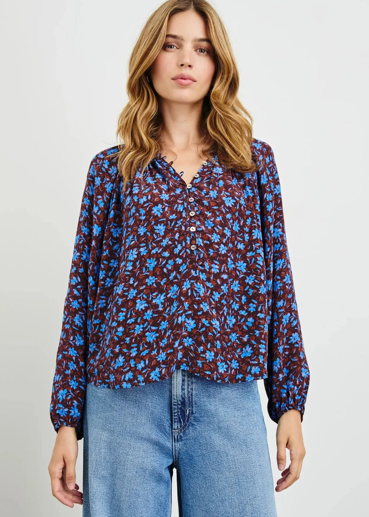 RAILS Indi Top - Russet Camellia