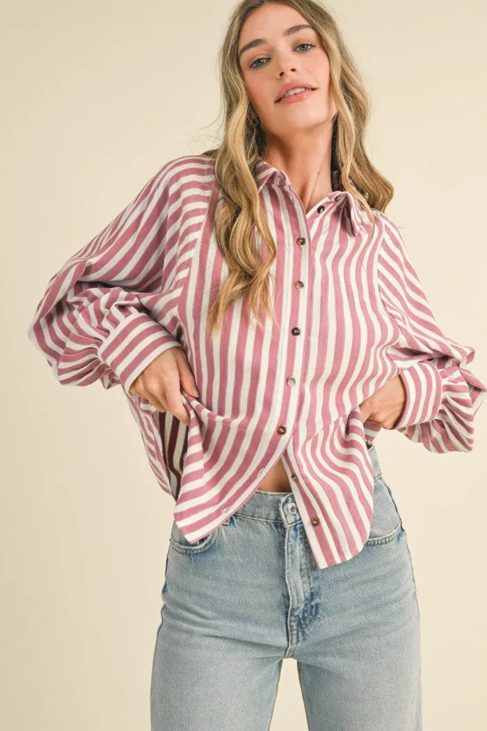 Raspberry Button Down